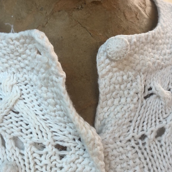 Vintage 80’s90’s- Cape Isle Knitters- chunky knit, cotton Ramie cardigan - M - Picture 5 of 10